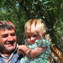 Grandfather with grandchild