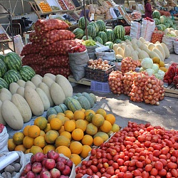 Bazzar in Kyrgyzstan