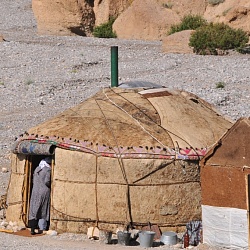 a traditional yurt